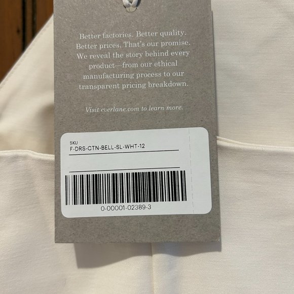 White Mid Summer Everlane Dress - Picture 6 of 6